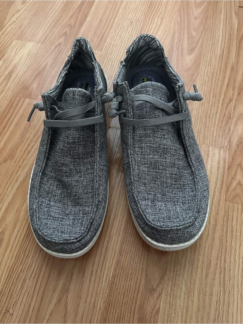 Skechers Men's Slip-On Loafers in Heather Gray